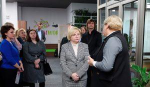 2025-02-24 Притыцкого 62/1. Первый заместитель председателя Мингорисполкома Лазаревич Надежда посетила бизнес-инкубатор УИН. Фото Ирины Малиновской